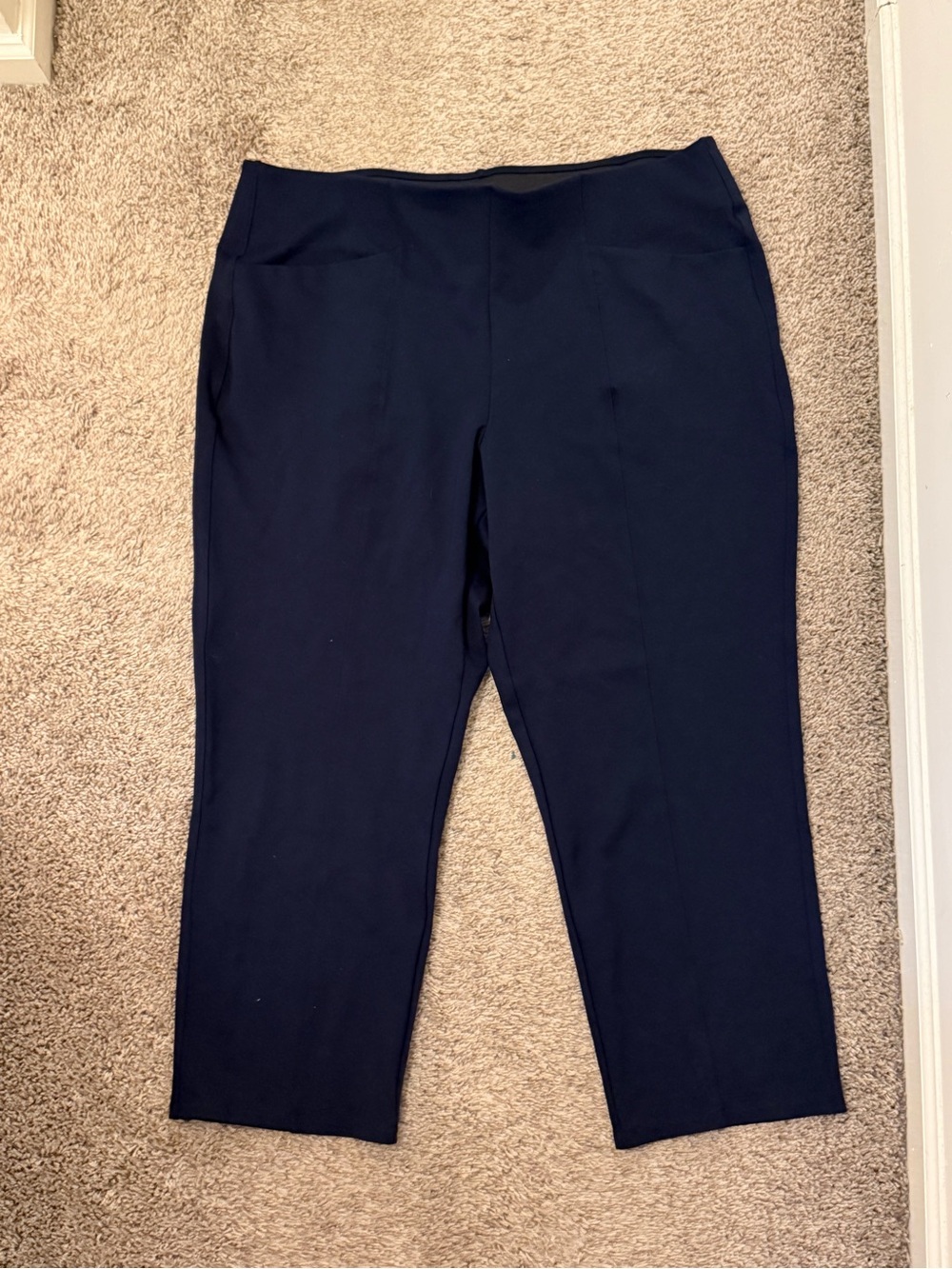 Old Navy Navy Stevie Straight-Leg Pull-On Pants